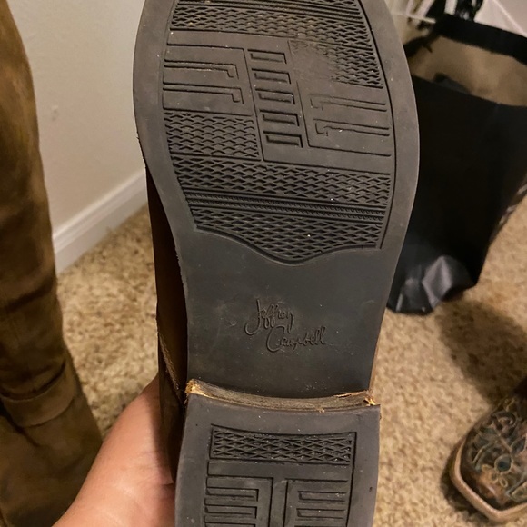 Jeffrey Campbell Over-the-Knee Brown Leather Boot - Picture 14 of 16